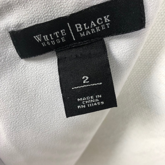 WHBM Black & White Lined Chevron Dress Size 2 EUC! - Picture 3 of 7